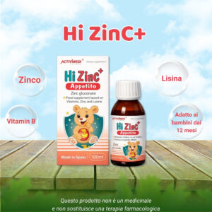 HI ZINC 100 ml – aiuta la digestione e l’appetito nei bambini.